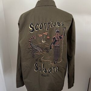 Scorpions of The Sahara Embroidered Utility Jacket
Roark men’s sz Large denim